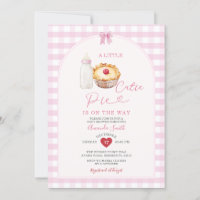 Milchflasche Süsse Pie Pink Gingham Kinderdusche