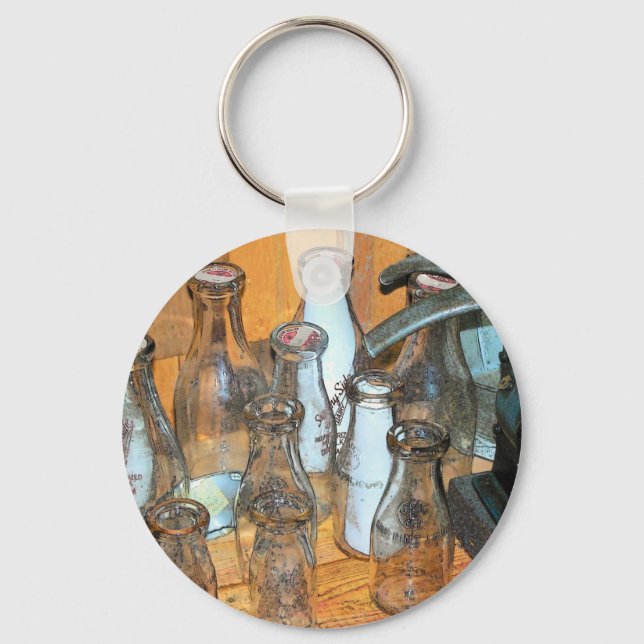 Milchflaschen Schlüsselanhänger (Vorderseite)