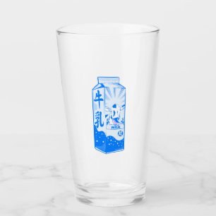 Milchflaschenmuster Glas