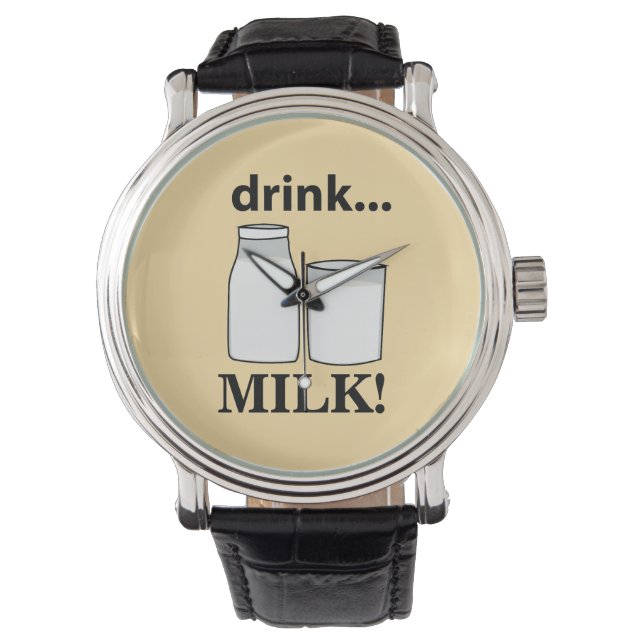 Milchgetränk Milch Armbanduhr (Vorderseite)