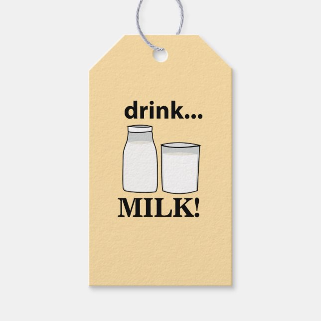 Milchgetränk Milch Geschenkanhänger (Vorderseite)