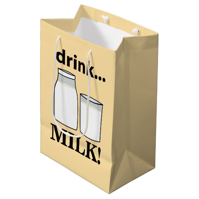 Milchgetränk Milch Mittlere Geschenktüte (Vorderseite Schrägansicht)