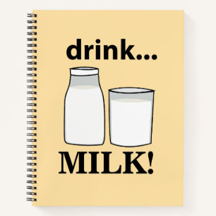 Milchgetränk Milch Notizbuch