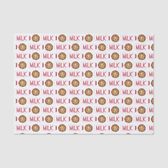 Milchjogschokolade Chip Cookies Snack Food Feinsch Seidenpapier (Vorderseite)