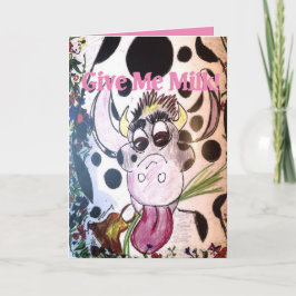 Milchkarte Kindergeburtstag Karte