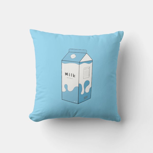 Milchkarton-Design Kissen (Vorderseite)