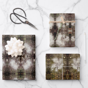 Milchkrautfrüchte, Samen und Seide San Telmo Geschenkpapier Set