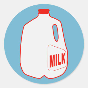 Milchkrug Runder Aufkleber