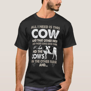 Milchkuh für Männer Frauen Färse Rinder Landwirte T-Shirt