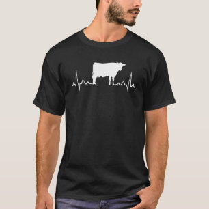Milchkuh Herzschlag Milchkuh für Kuhbauer T-Shirt