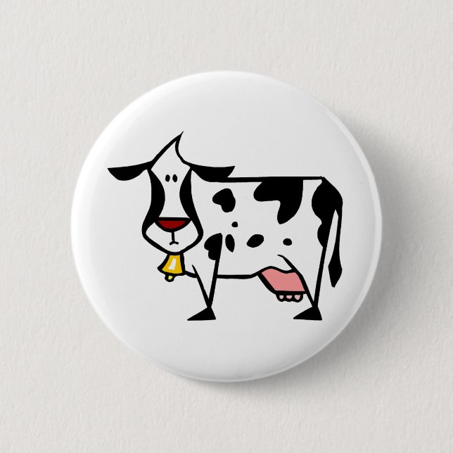 Milchkuh-Knopf Button (Vorderseite)