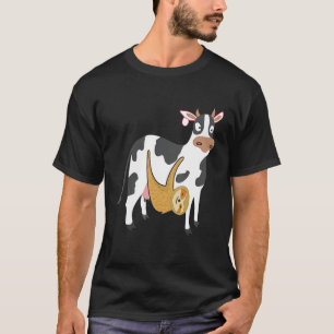 Milchkuh Langsam Faultier Wortspiel Bauer Kinder T-Shirt