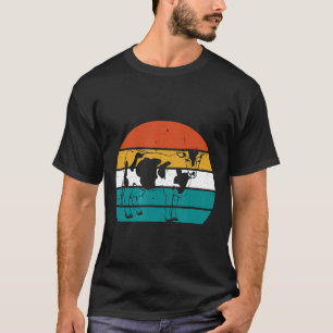 Milchkuh Retro Vintage Milchkuh Tier T-Shirt