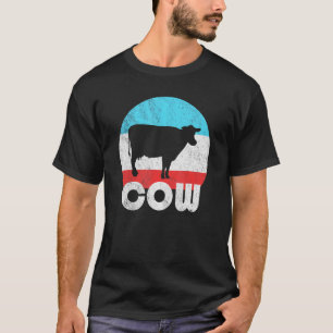 Milchkuh Vintage Retro Silhouette T-Shirt
