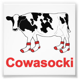 Milchkühe in Socken - Cowasocki Kuh A Socky Fotodruck