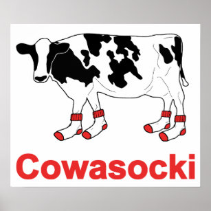 Milchkühe in Socken - Cowasocki Kuh A Socky Poster