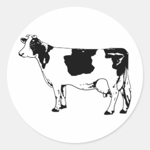 Milchkühe Silhouette Rind Moo Bull Steer Runder Aufkleber