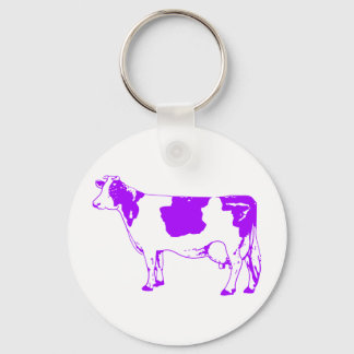 Milchkühe Silhouette Rind Moo Bull Steer Schlüsselanhänger