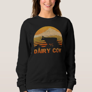 Milchkühe Vintag Retro Sweatshirt