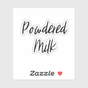 Milchlageraufkleber in Pulverform Aufkleber