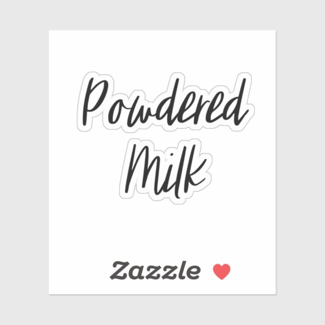 Milchlageraufkleber in Pulverform Aufkleber (Blatt)