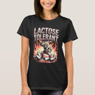 Milchliebhaber Kuh Lustig Laktose Tolerant T-Shirt