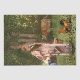 Milchmädchen (Ländlicher Milchbauernhof) Seidenpapier