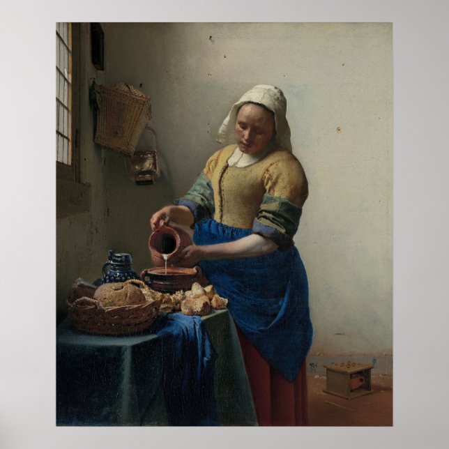 Milchmädchen — Vermeer (1658-59) Poster (Vorne)