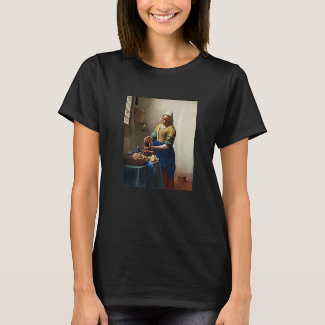 Milchmädchen von Vermeer T-Shirt (Vorderseite)