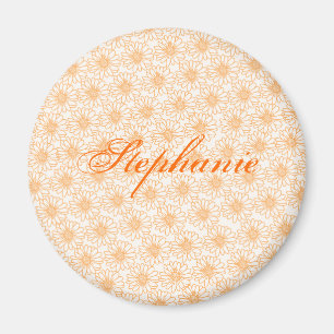 Milchmagnet, orange Blume Magnet