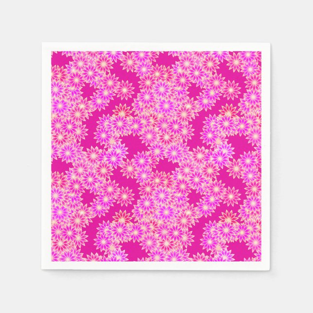 Milchprodukte in Rosa- und Pflaumentönen Serviette (Vorderseite)