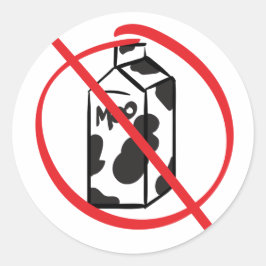 Milchprodukte Runder Aufkleber