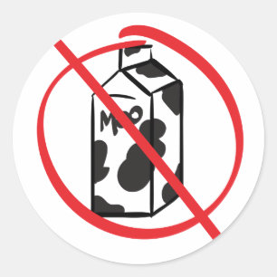 Milchprodukte Runder Aufkleber