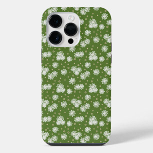 Milchprodukte und Dots - Weiß, Sand und Palmgrün iPhone 14 Pro Max Hülle