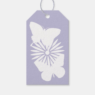 Milchprodukte und Schmetterlinge im Lavender-Gesch Geschenkanhänger