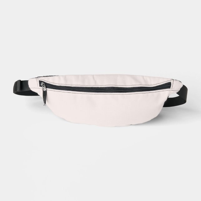 Milchrosa Feststoff Bauchtasche (Vorderseite)