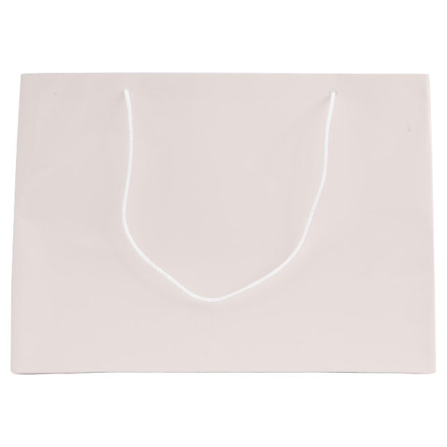 Milchrosa Feststoff Große Geschenktüte (Vorderseite)