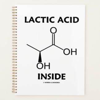 Milchsäure-Inside-Chemie-Molekül Planer