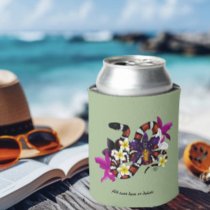 Milchschlange Exotische Florale Grün Dosenkühler
