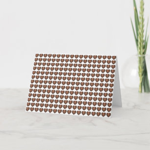 Milchschokolade Herz Candy Valentine's Day Liebe Feiertagskarte