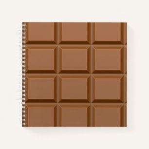 Milchschokoladeplätze Notizbuch