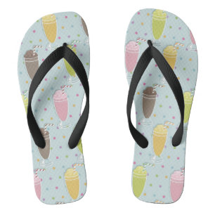 Milchshake-Muster Flip Flops