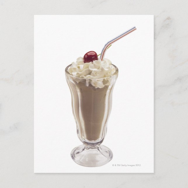 Milchshake Postkarte (Vorderseite)