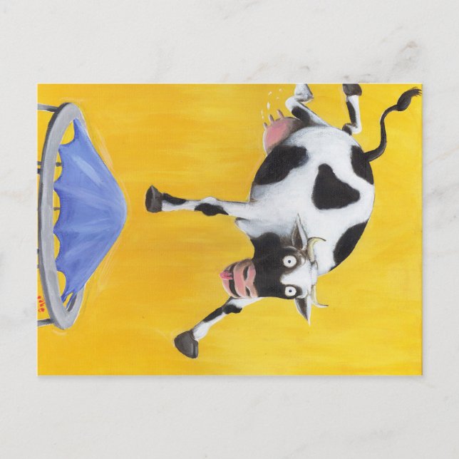 Milchshake Postkarte (Vorderseite)