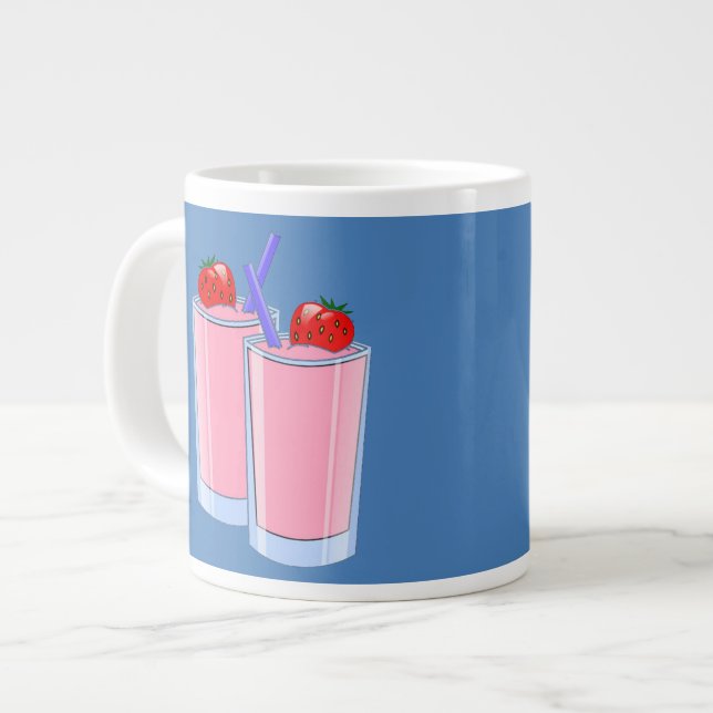 Milchshakes für zwei Jumbo-Tasse (Vorderseite Links)