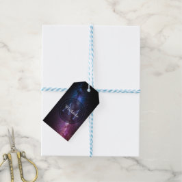 Milchstrahlenfarben, personalisierbar, monogramm geschenkanhänger