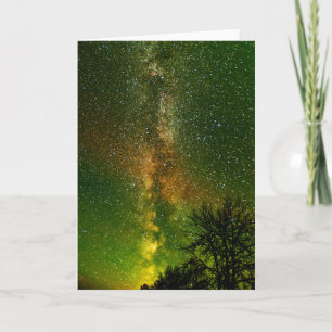 Milchstraße & Aurora Borealis Ontario Kanada Karte