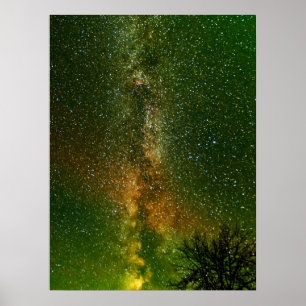 Milchstraße & Aurora Borealis Ontario Kanada Poster