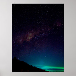 Milchstraße Galaxy Starry Night Sky Celestial Poster