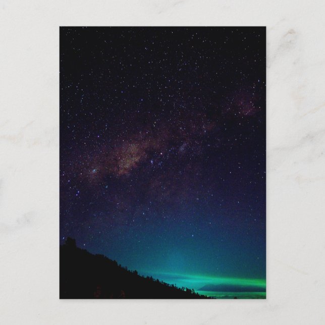 Milchstraße Galaxy Starry Night Sky Celestial Postkarte (Vorderseite)